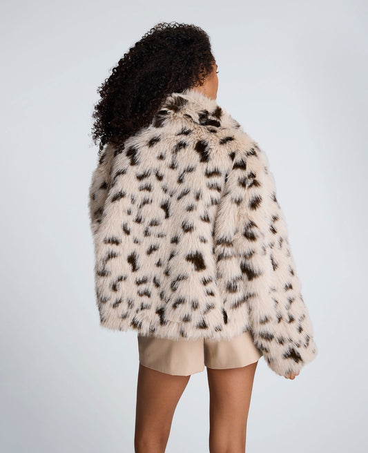 Faux Fur Cropped Coat