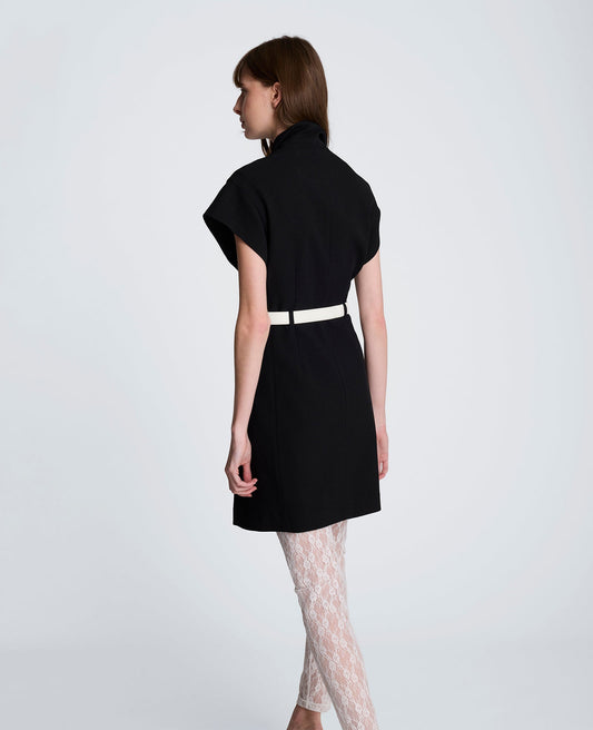 Drop Shoulder Mini Trench Dress
