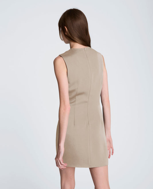 Zipper Detail Mini Dress