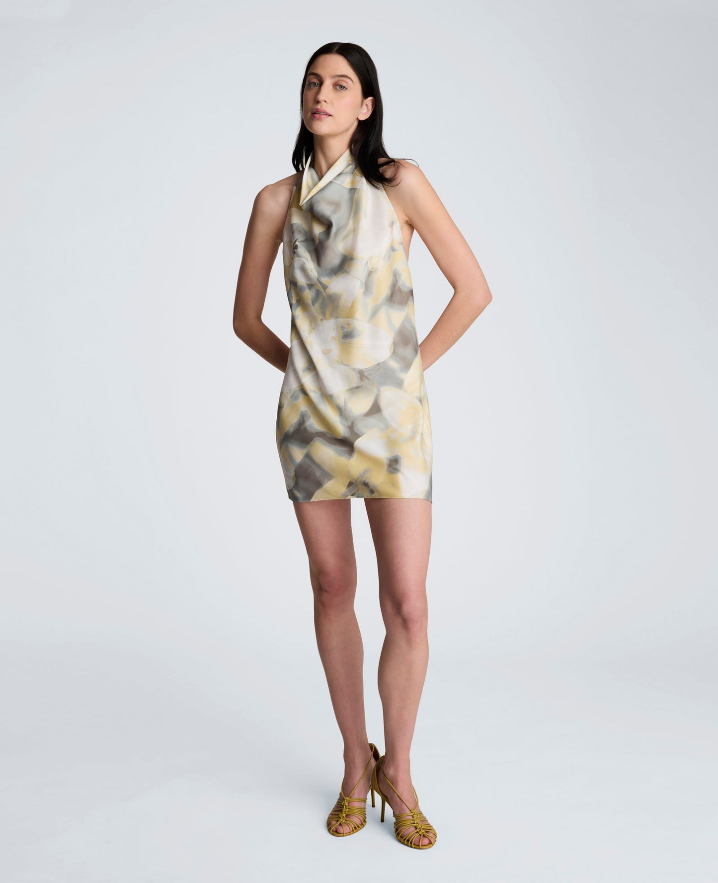 Cowl Mock Neck Dress