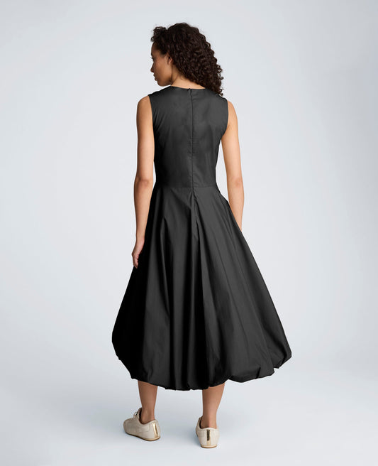 Bubble Hem Midi Dress