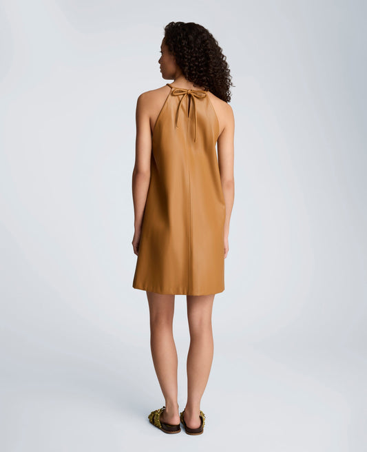 Gathered Halter Neck Mini Dress