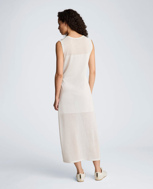 Semi Sheer Dress with Side Slits
