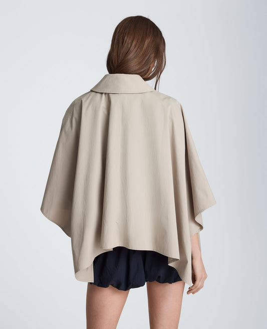 Cape Trench with Notch Collar