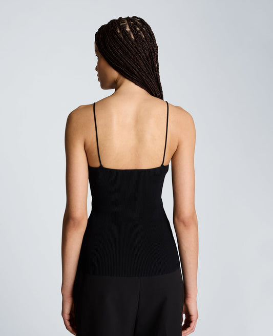 Ribbed Halter Sweater Tank