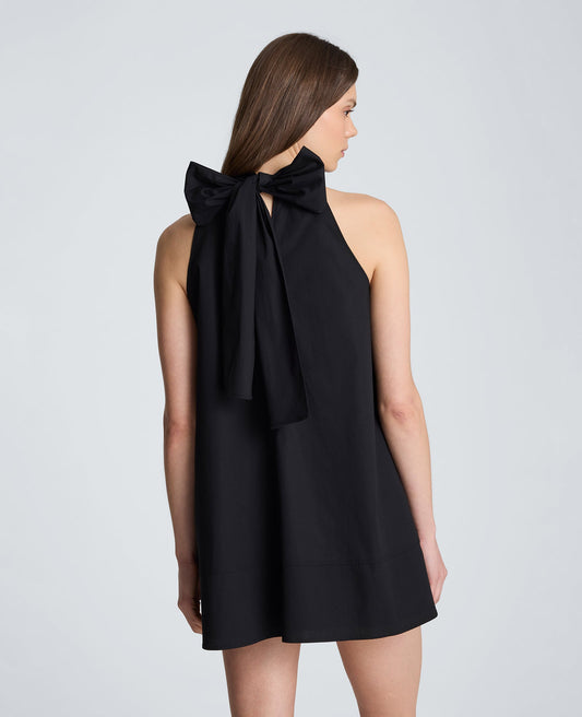 Self Tie Halter Mini Dress