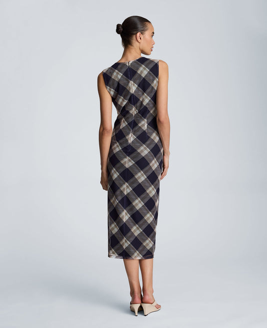 Side Ruched Midi Dress