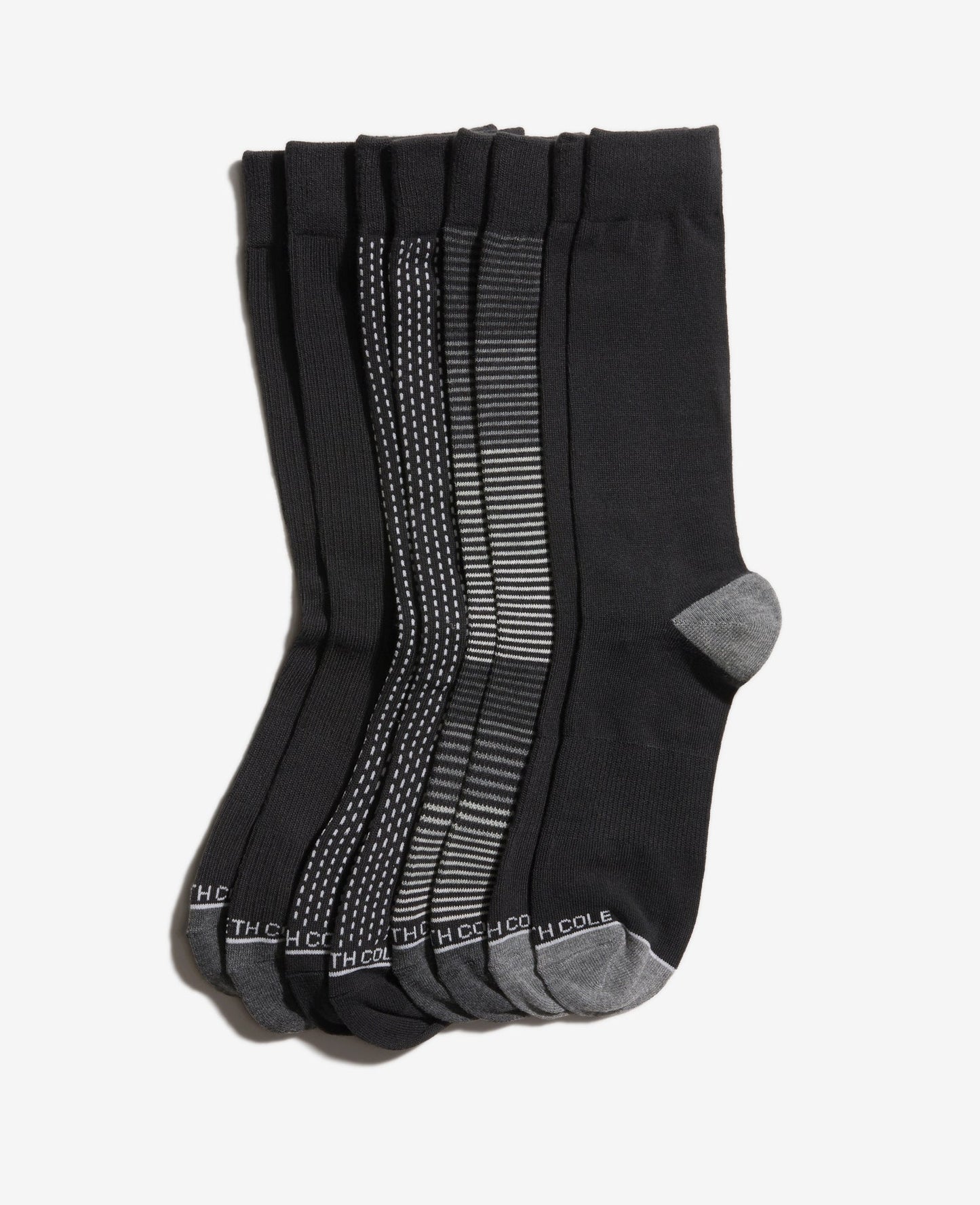 Vertical Dash Dress Crew Socks 4-Pack