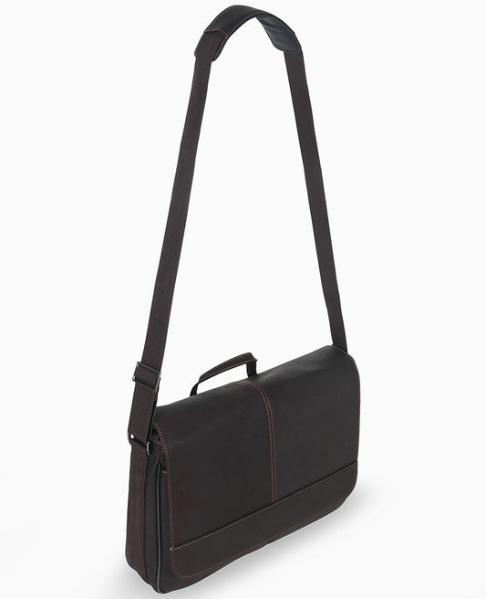 Colombian Leather Crossbody Messenger Bag