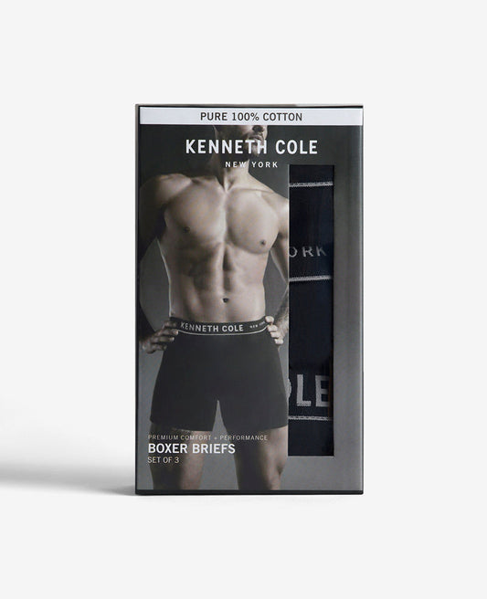 100% Cotton Boxer Brief 3-Pack