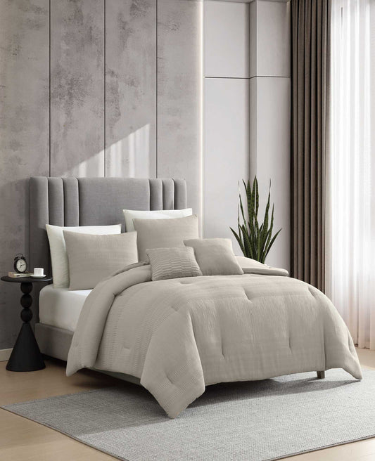 Variegated Waffle Comforter Set