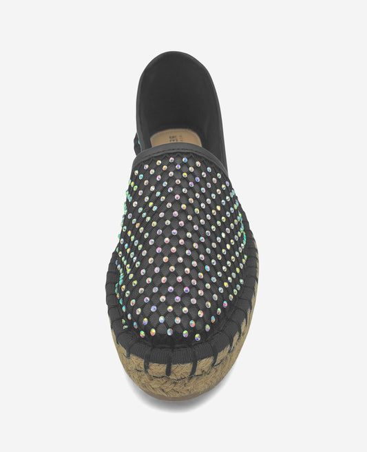 REACTION - Bonne Crystal Mesh Espadrille