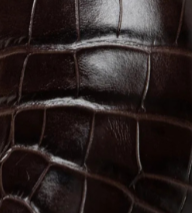 Larroudé x Kenneth Cole: Sandal Dark Oak Croco Leather