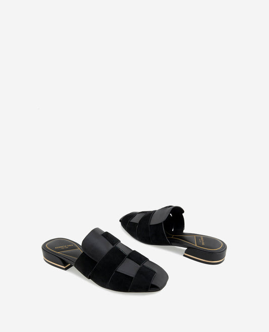 Faina Leather Fisherman Slide Sandal