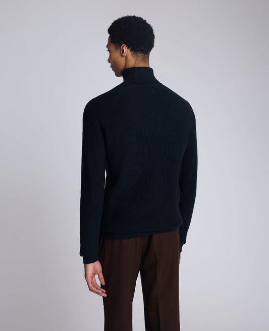 Foldover Turtleneck Sweater