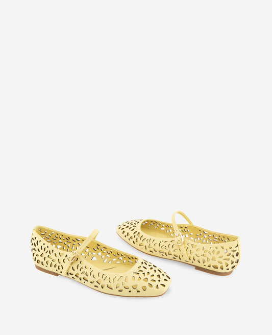 Jasper Perforated Leather Ballet Flat
