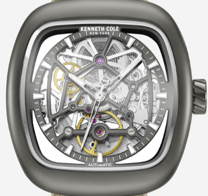 Skeleton Automatic Bracelet Watch with 3-Strap Set