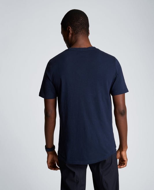 Crew Neck Tee with Pocket