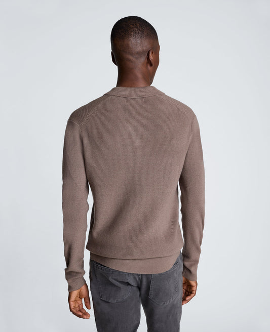 Long Sleeve Johnny Collar Polo