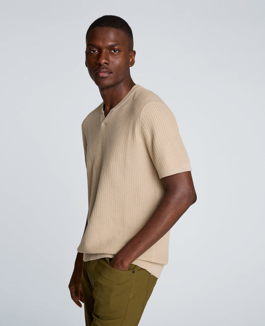 Johnny Collar Henley Sweater