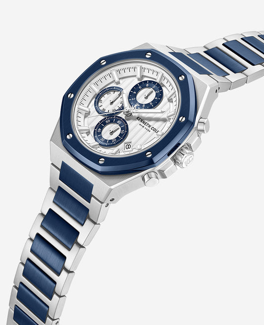 Dress Sport Chronograph Two-Tone Stainless Steel Bracelet Watch