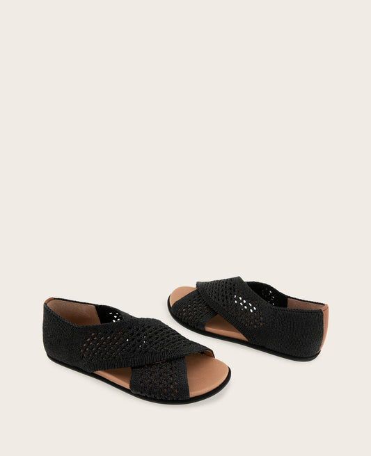 GENTLE SOULS - Laniey Knit X-Band Leather Sandal