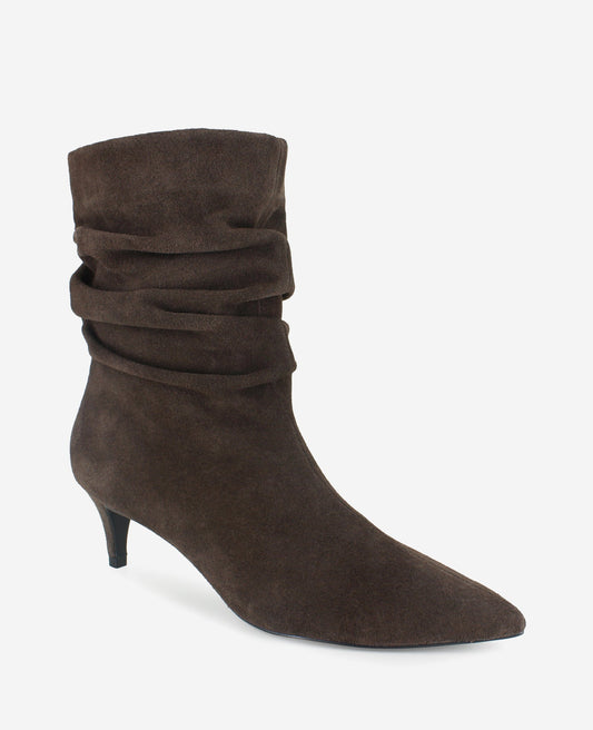 Marsha Suede Kitten Heel Bootie
