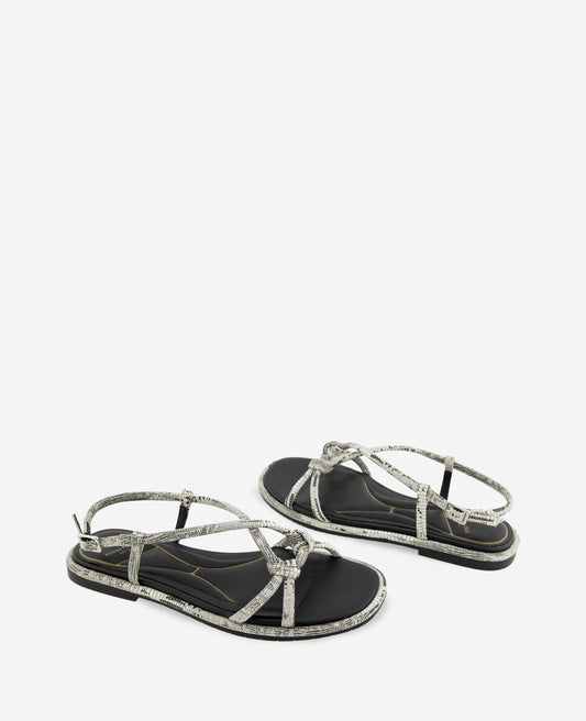 Paria Embossed Knot Detail Sandal
