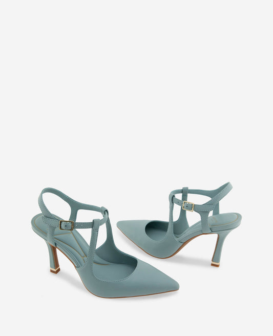 Romi Leather Ankle Slingback Heel