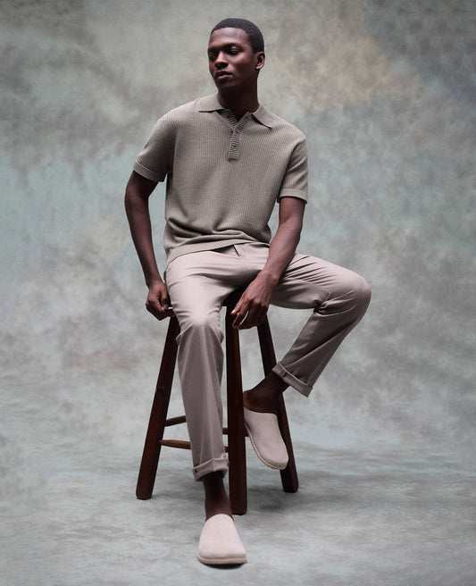 Slim-Fit Stretch Twill Dress Pant