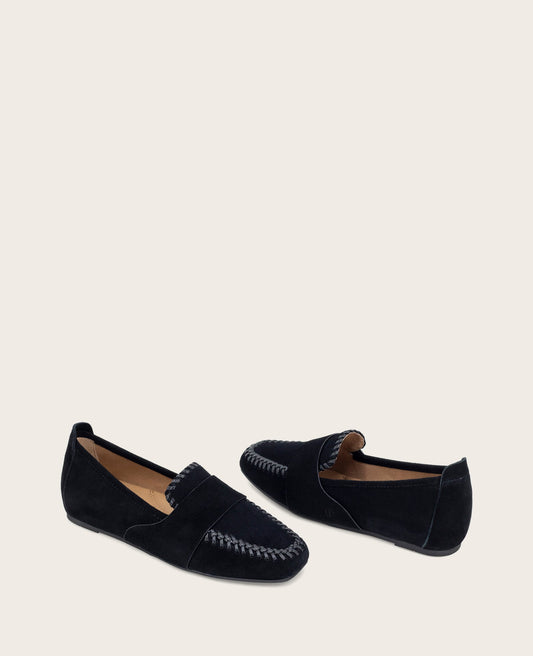 GENTLE SOULS - Sandra Suede Braid Detail Loafer