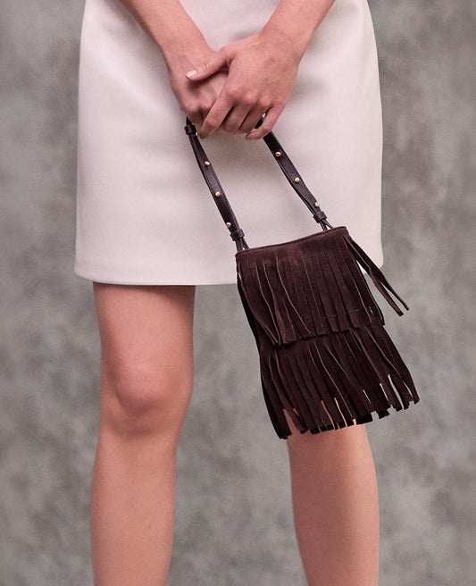 Fringe Crossbody Pouch Bag