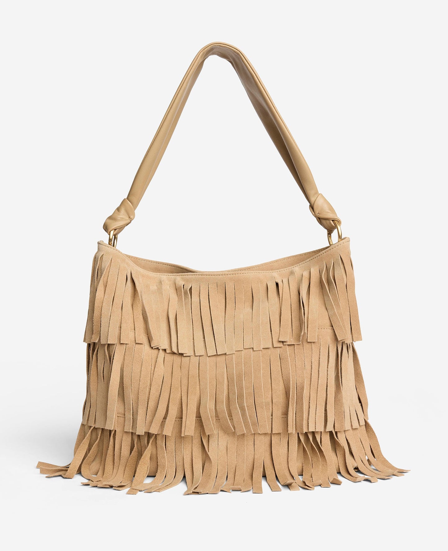 Fringe Slouch Hobo Bag