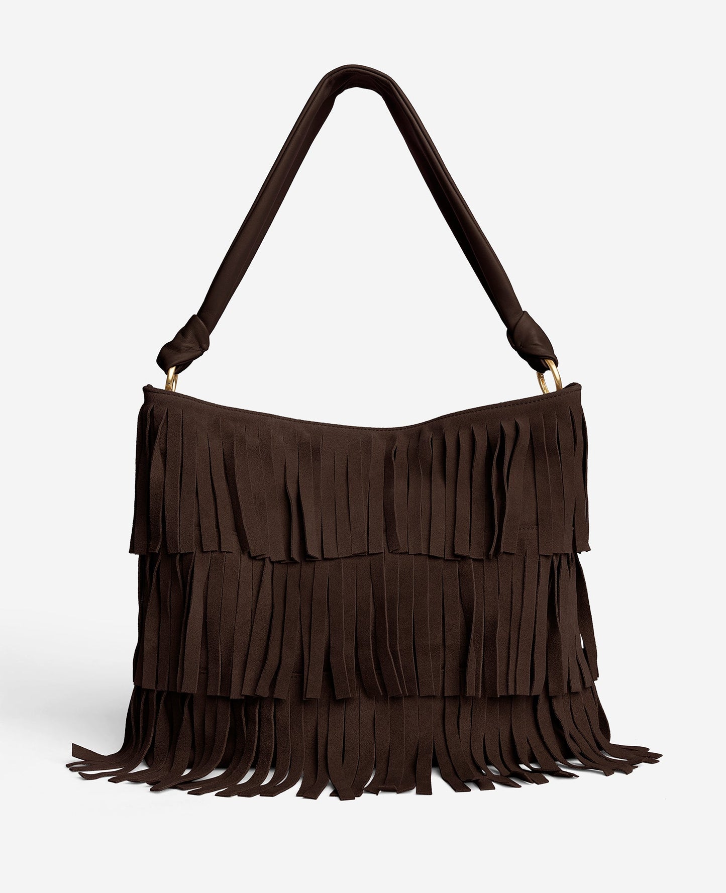 Fringe Slouch Hobo Bag