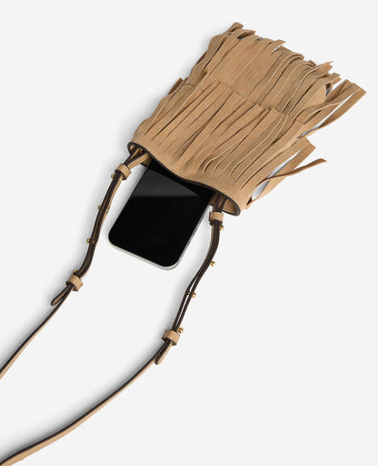 Fringe Crossbody Pouch Bag