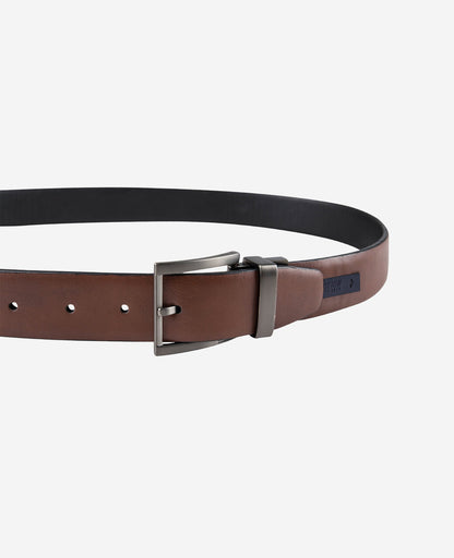 Stretch Reversible Logo Inset Tab Belt