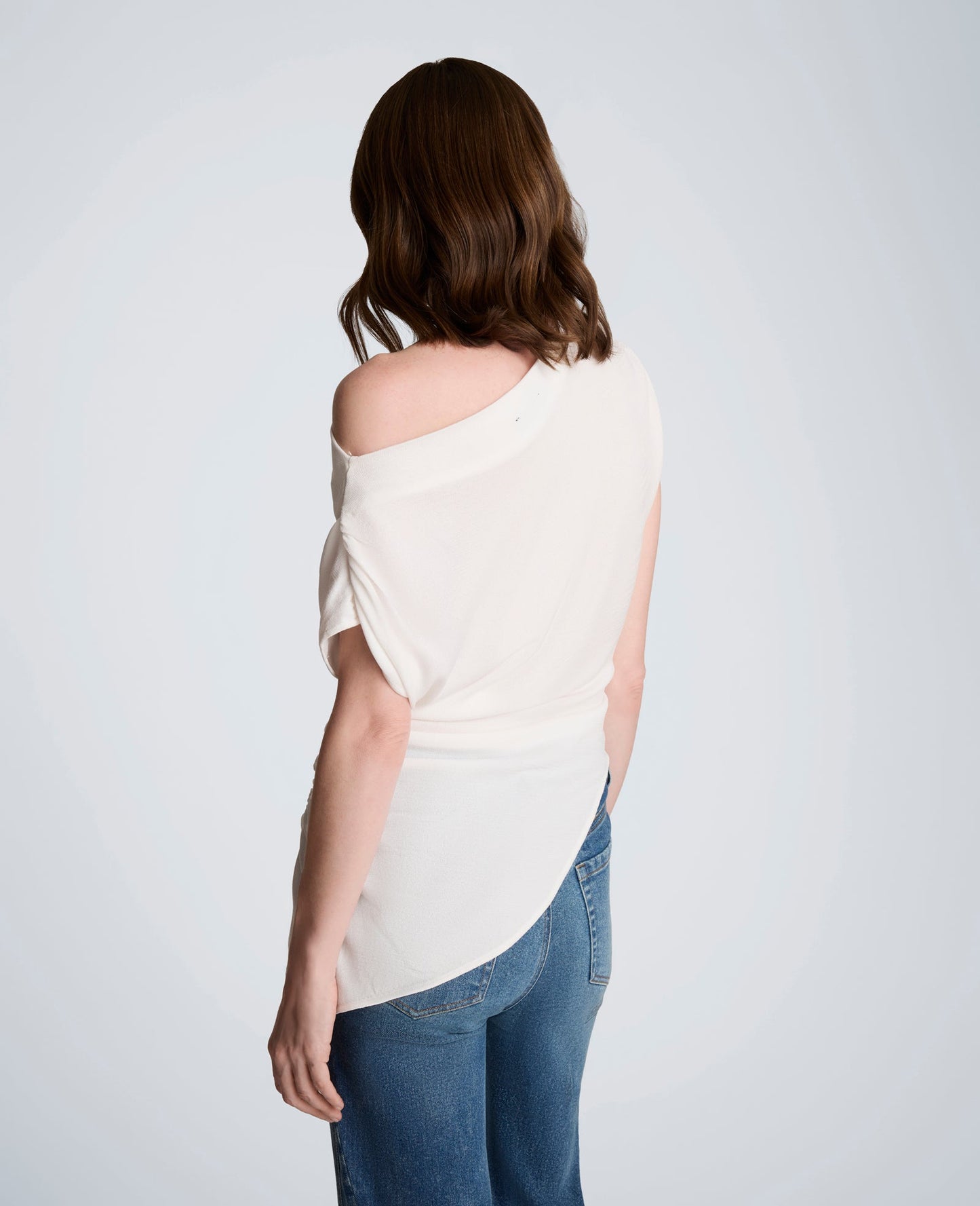 Asymmetrical Drape Neck Top