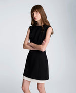 Color Block Hem Mini Fit and Flare Dress