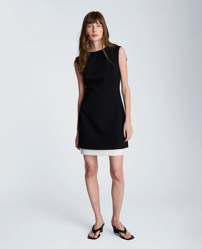 Color Block Hem Mini Fit and Flare Dress
