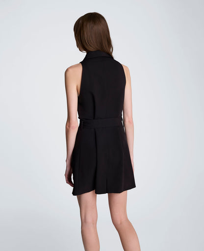Sleeveless Short Trench Dress