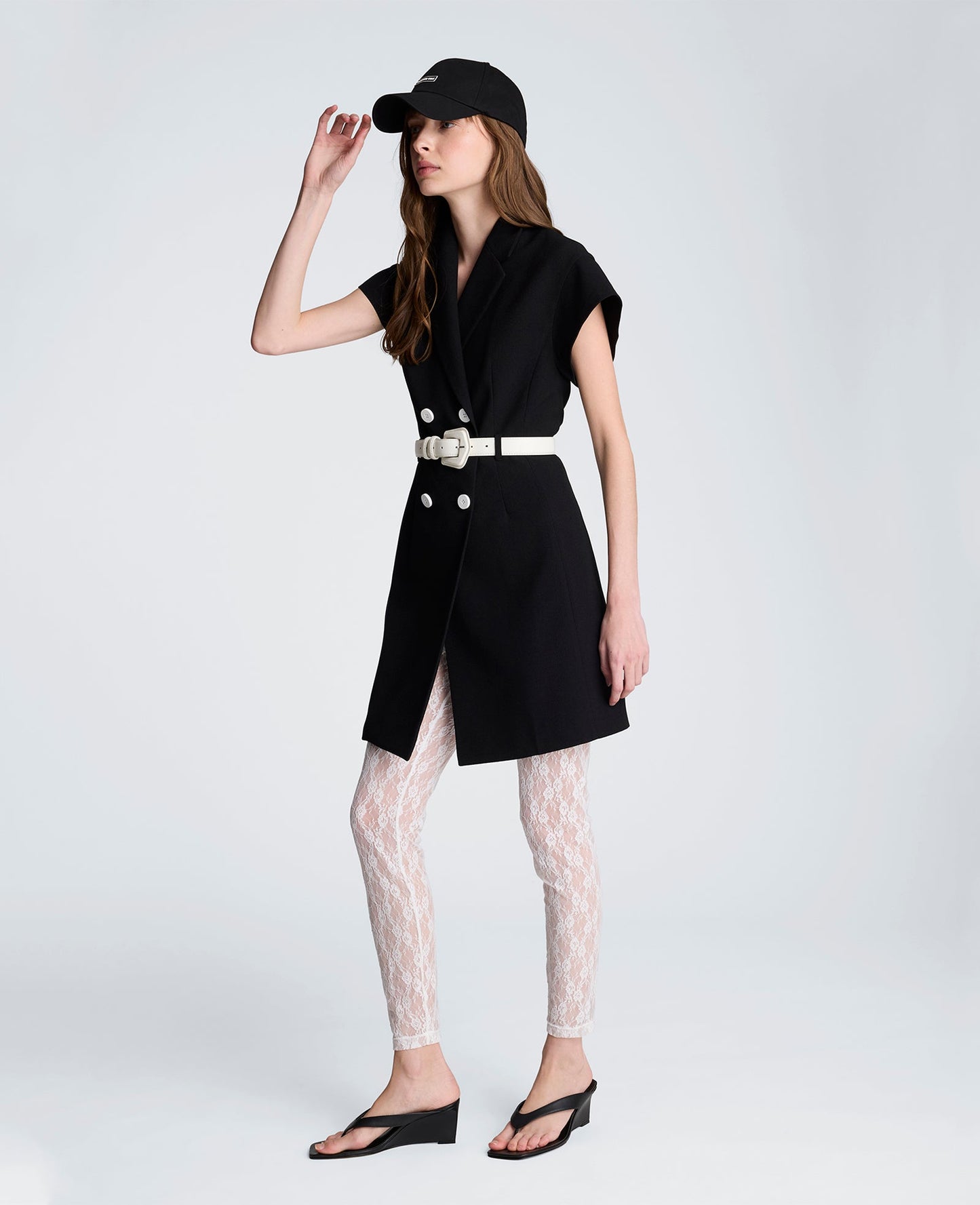 Drop Shoulder Mini Trench Dress