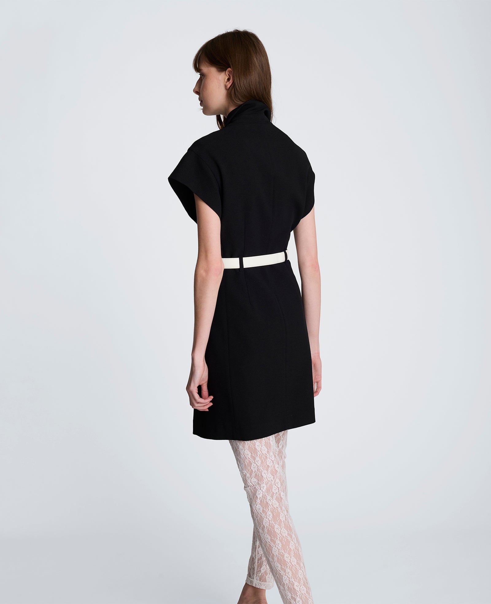 Drop Shoulder Mini Trench Dress