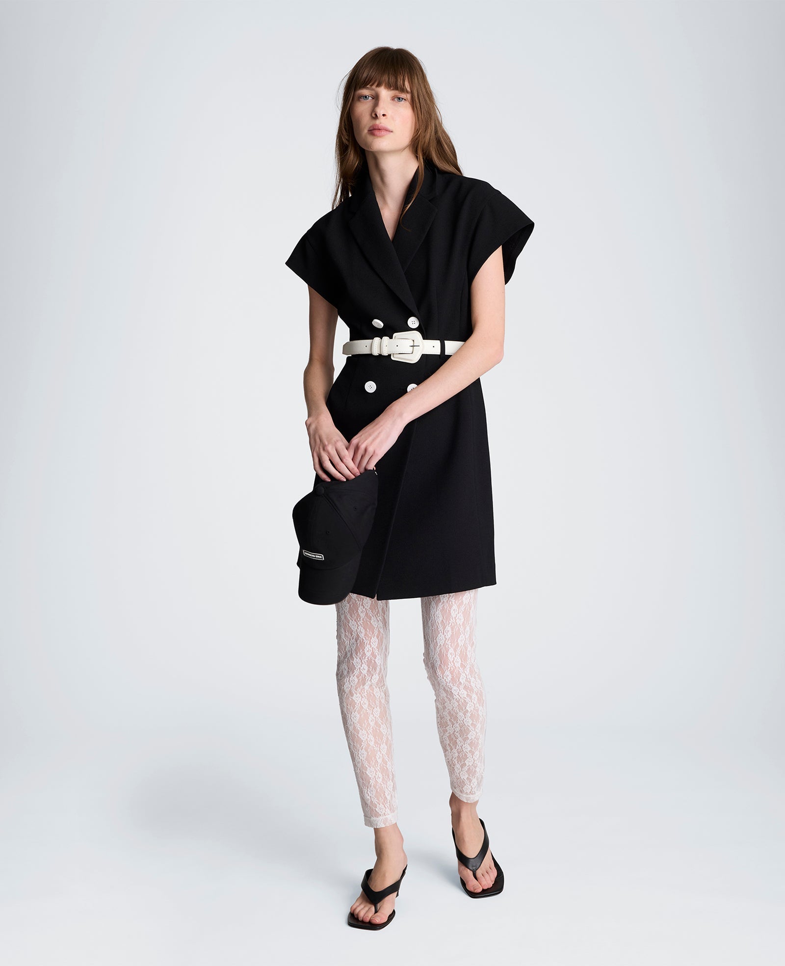 Drop Shoulder Mini Trench Dress