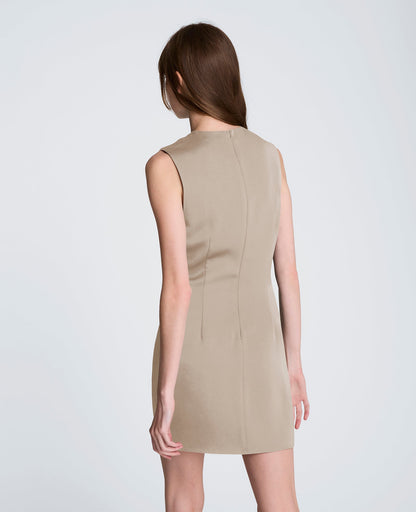Zipper Detail Mini Dress