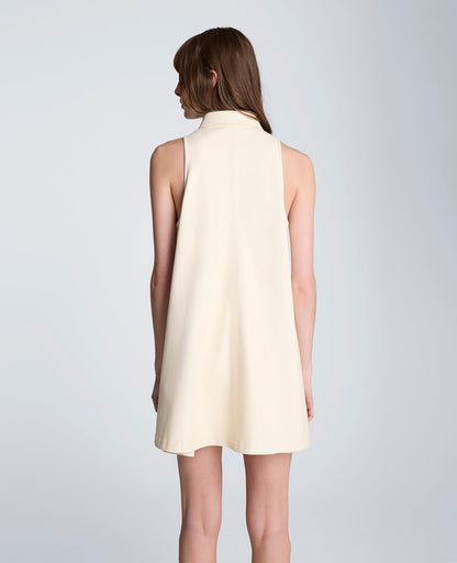 Halter Shirt Swing Dress