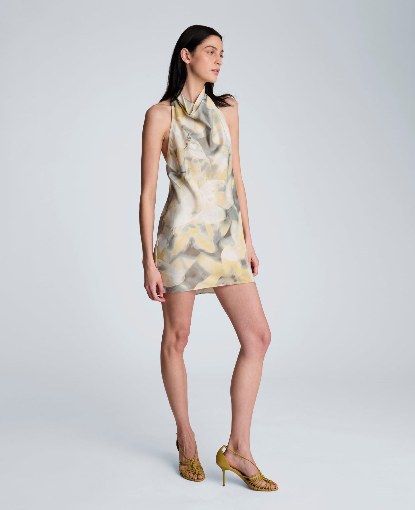Cowl Mock Neck Dress