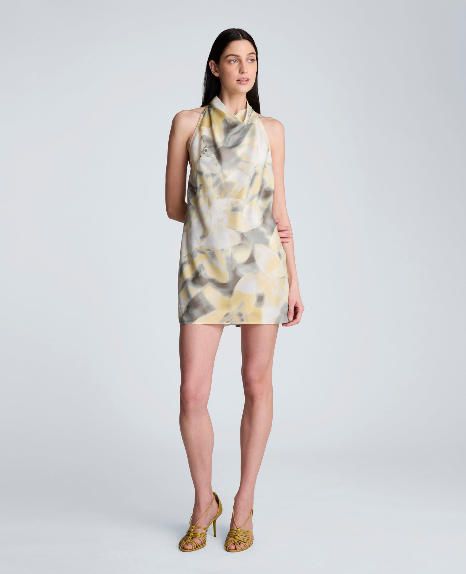 Cowl Mock Neck Dress
