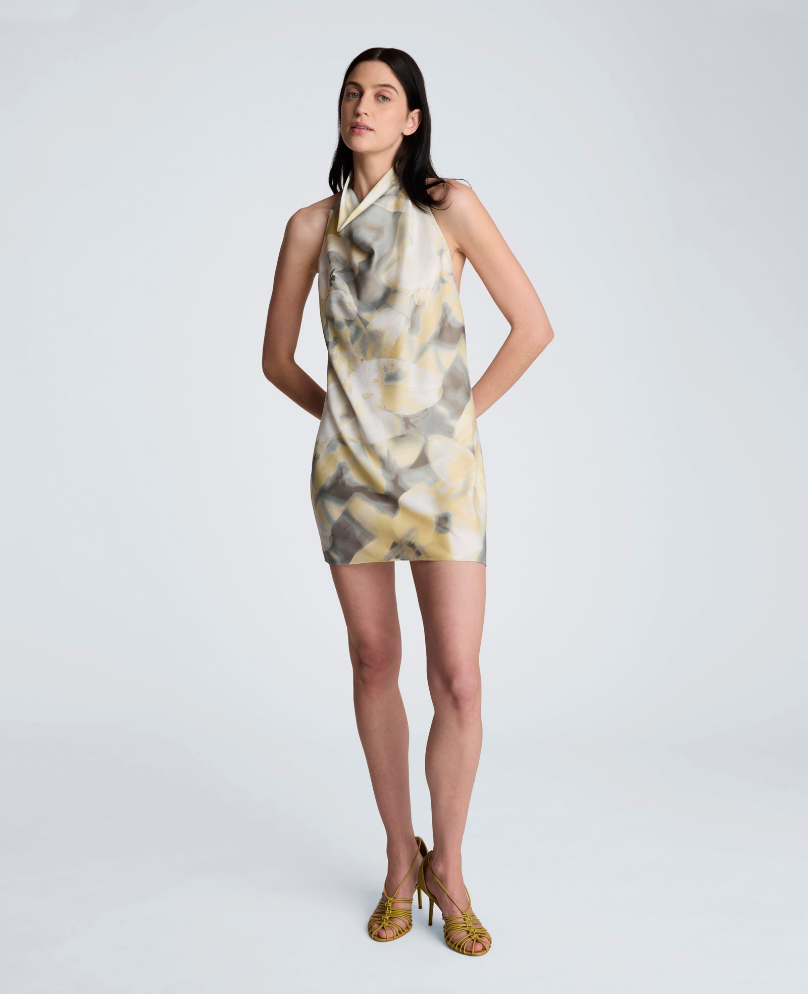 Cowl Mock Neck Dress