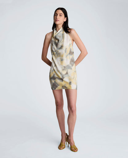 Cowl Mock Neck Dress