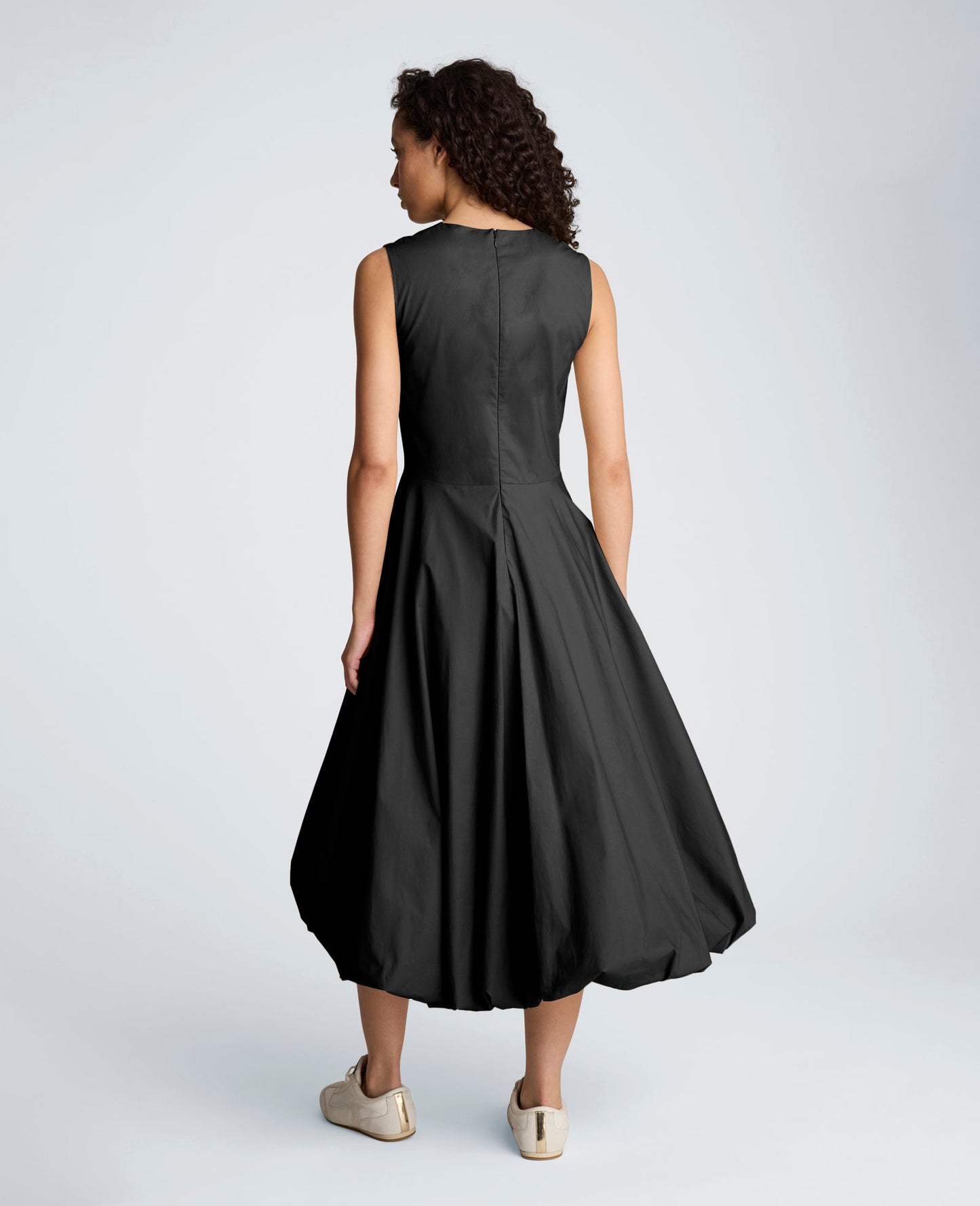 Bubble Hem Midi Dress